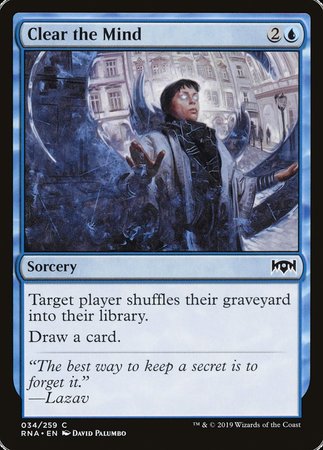 Clear the Mind [Ravnica Allegiance] | The Time Vault CA