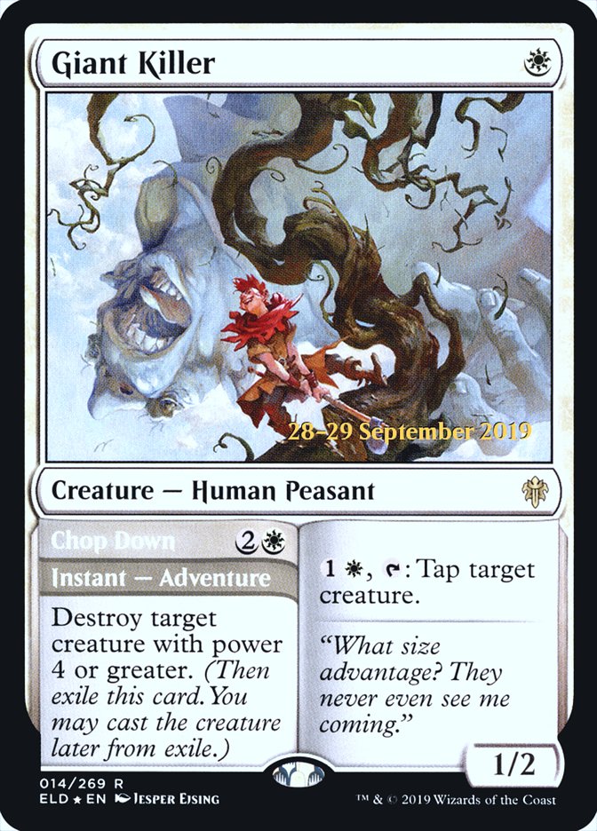 Giant Killer // Chop Down  [Throne of Eldraine Prerelease Promos] | The Time Vault CA