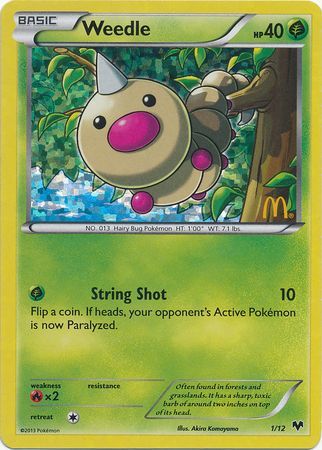 Weedle (1/12) [McDonald's Promos: 2014 Collection] | The Time Vault CA