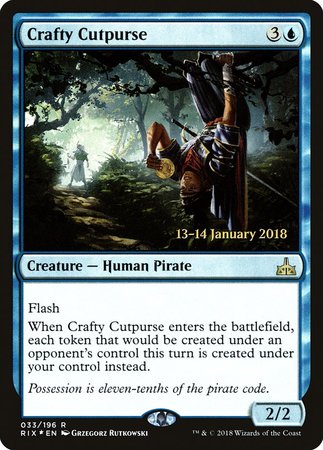 Crafty Cutpurse [Rivals of Ixalan Promos] | The Time Vault CA