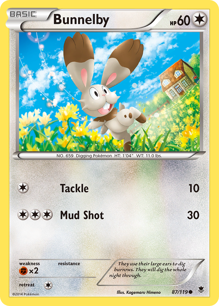 Bunnelby (87/119) [XY: Phantom Forces] | The Time Vault CA