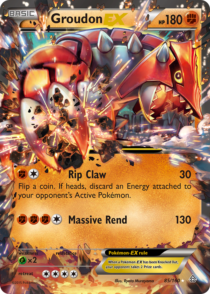 Groudon EX (85/160) [XY: Primal Clash] | The Time Vault CA