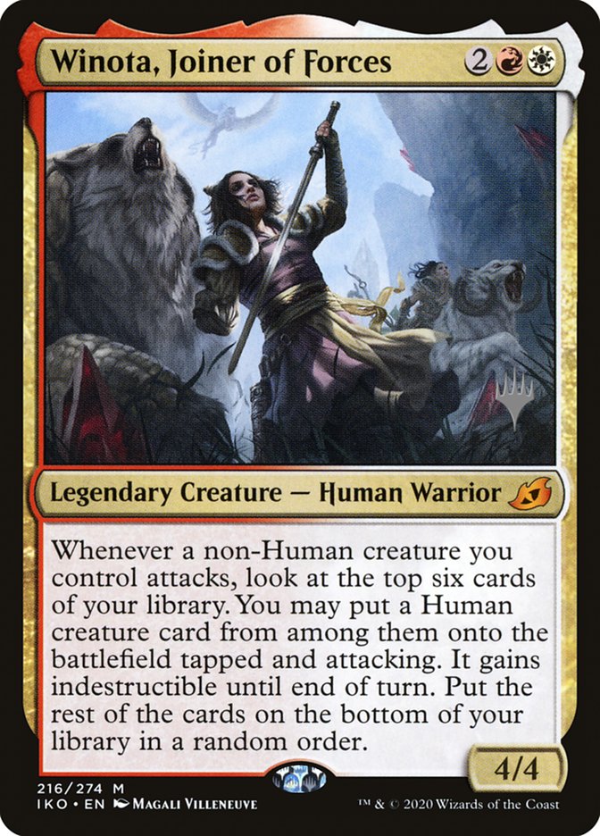 Winota, Joiner of Forces (Promo Pack) [Ikoria: Lair of Behemoths Promos] | The Time Vault CA