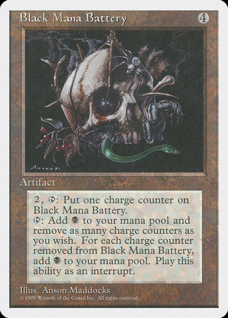 Black Mana Battery [Fourth Edition] | The Time Vault CA