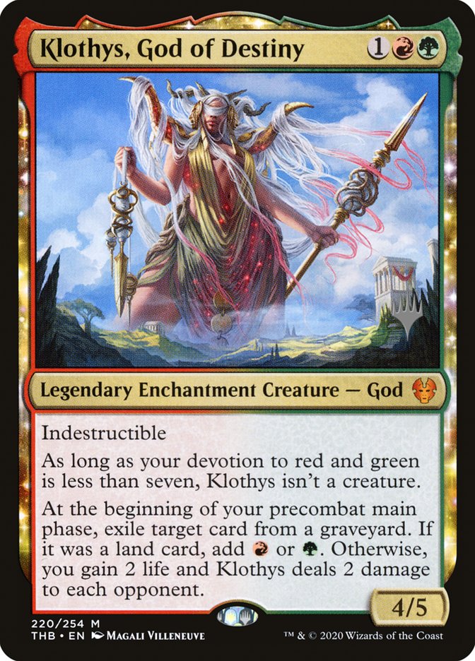 Klothys, God of Destiny (Promo Pack) [Theros Beyond Death Promos] | The Time Vault CA