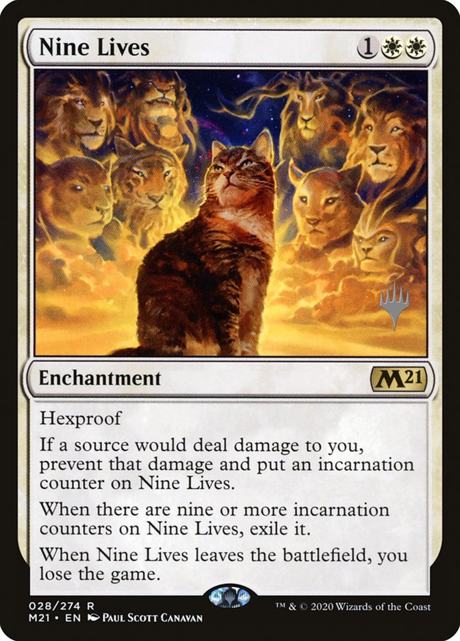 Nine Lives (Promo Pack) [Core Set 2021 Promos] | The Time Vault CA