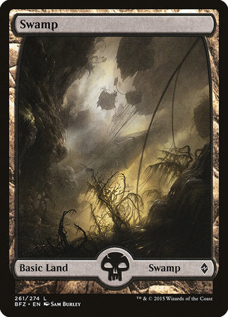 Swamp (261) - Full Art [Battle for Zendikar] | The Time Vault CA