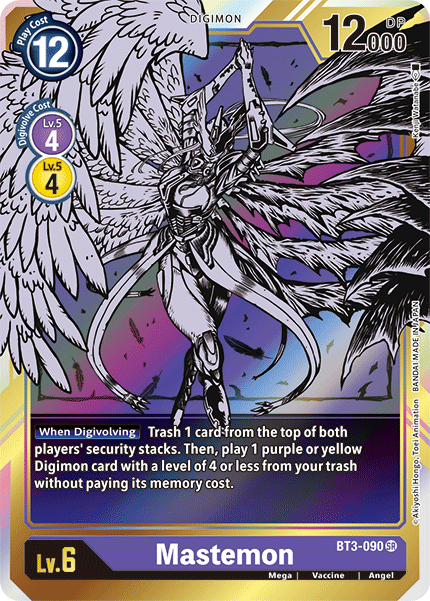 Mastemon [BT3-090] (Alternate Art) [Release Special Booster Ver.1.5] | The Time Vault CA