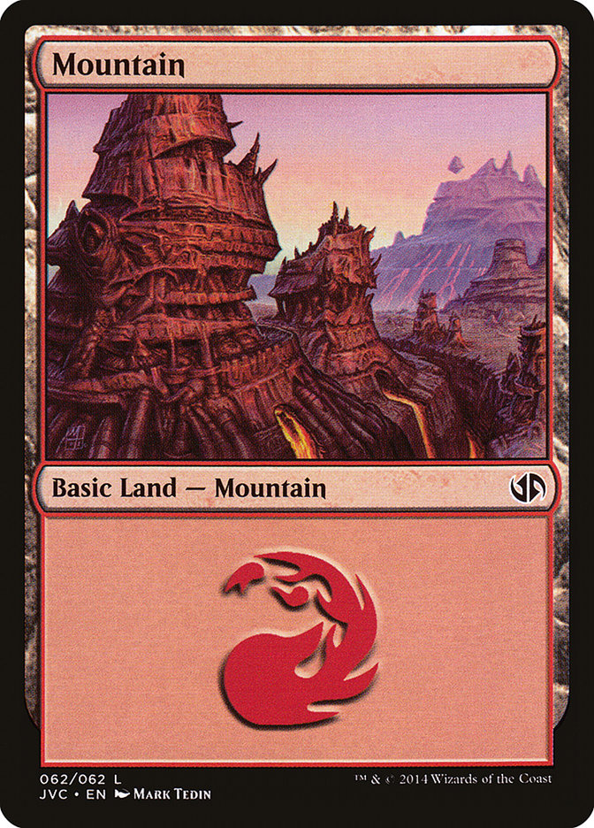 Mountain (62) [Duel Decks Anthology] | The Time Vault CA