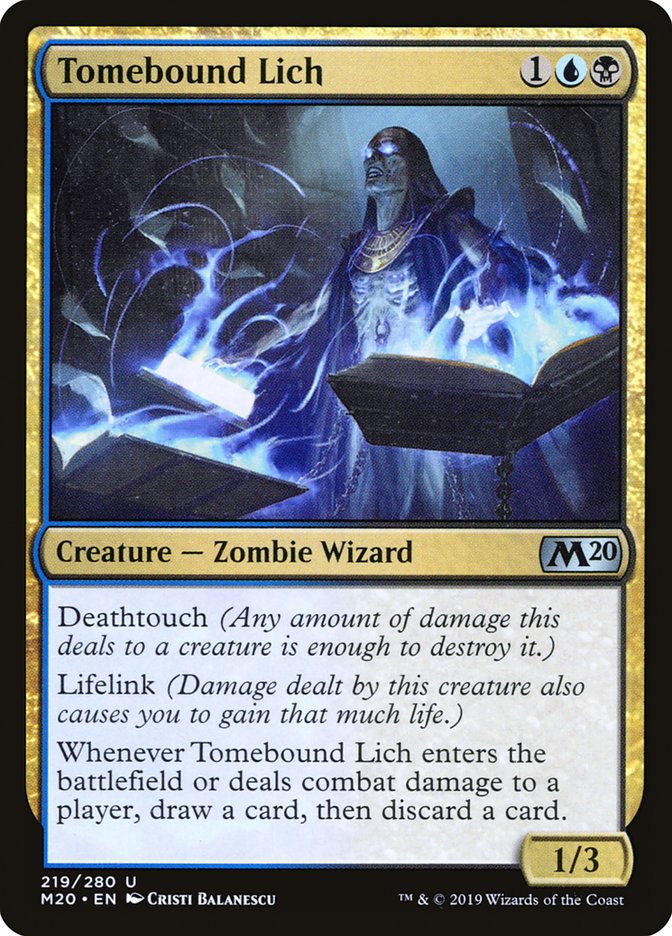 Tomebound Lich [Core Set 2020] | The Time Vault CA