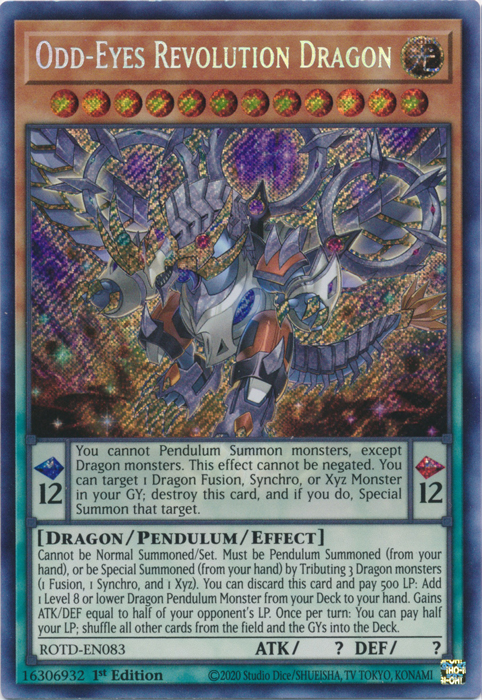 Odd-Eyes Revolution Dragon [ROTD-EN083] Secret Rare | The Time Vault CA