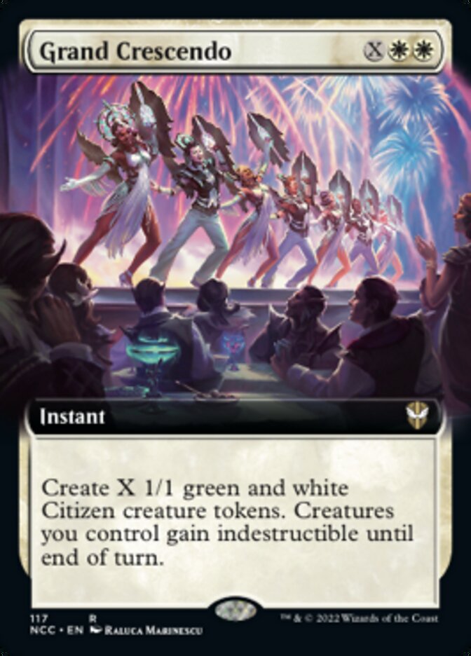 Grand Crescendo (Extended Art) [Streets of New Capenna Commander] | The Time Vault CA