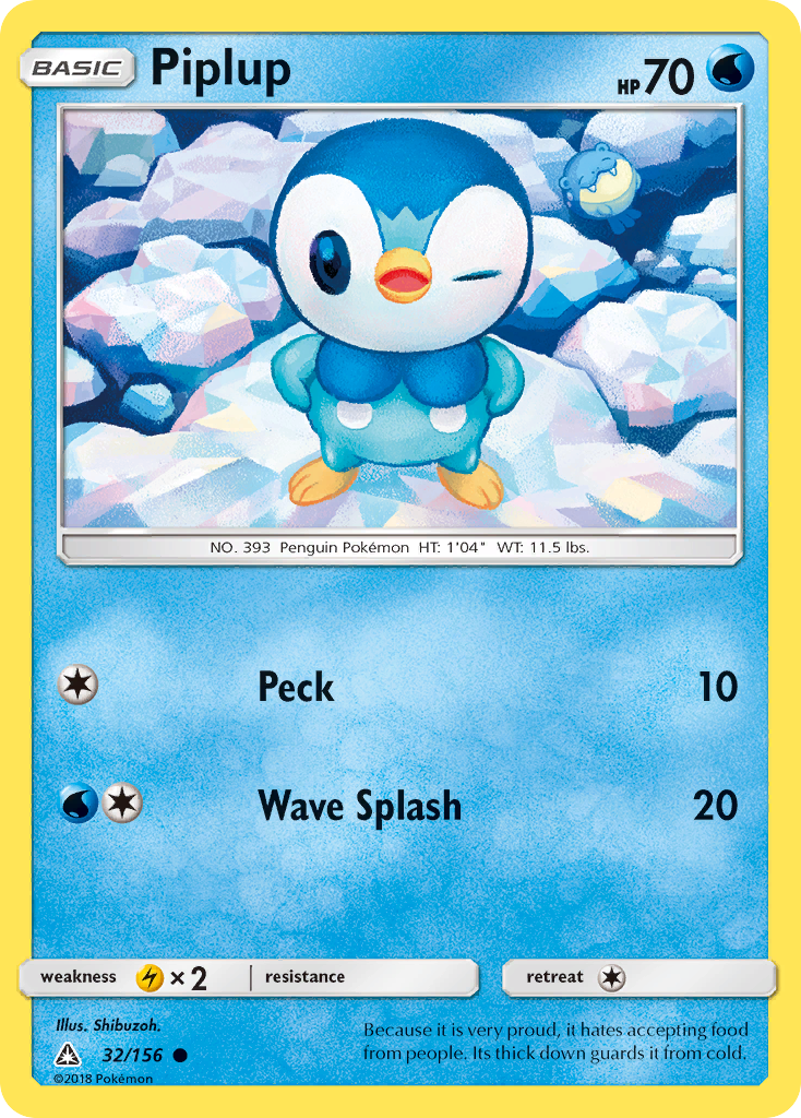 Piplup (32/156) [Sun & Moon: Ultra Prism] | The Time Vault CA