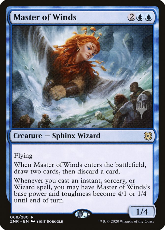 Master of Winds (Promo Pack) [Zendikar Rising Promos] | The Time Vault CA