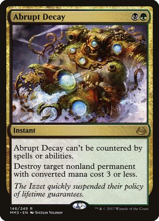 Abrupt Decay [Modern Masters 2017] | The Time Vault CA
