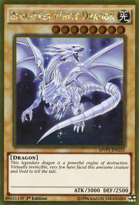 Blue-Eyes White Dragon [MVP1-ENG55] Gold Rare | The Time Vault CA