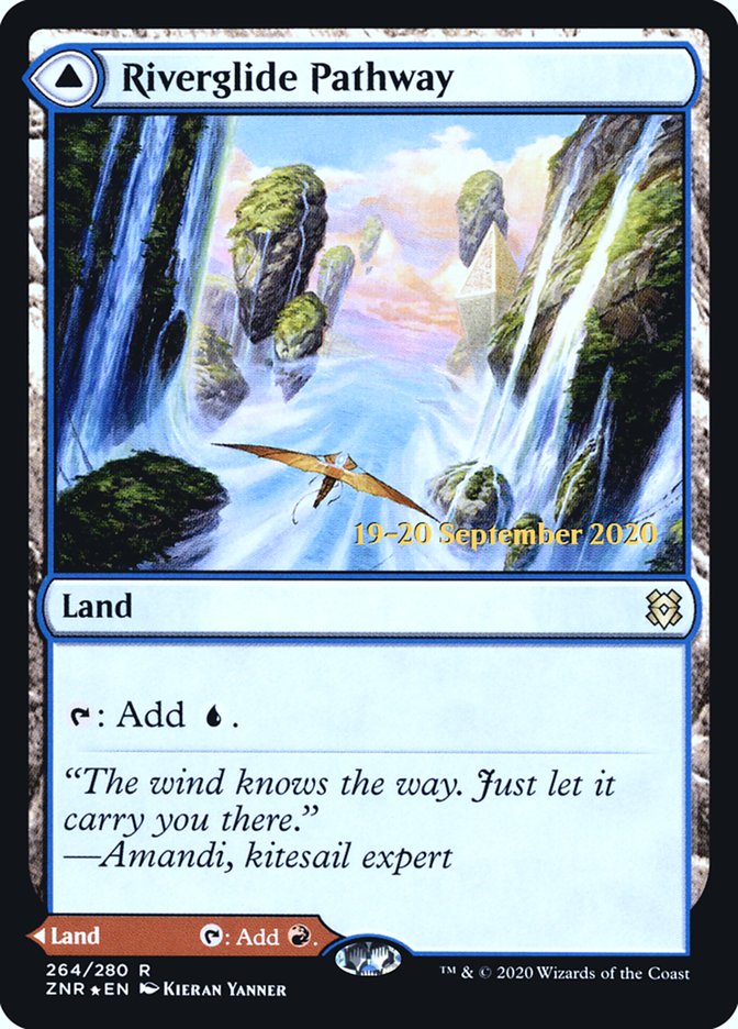 Riverglide Pathway // Lavaglide Pathway  [Zendikar Rising Prerelease Promos] | The Time Vault CA