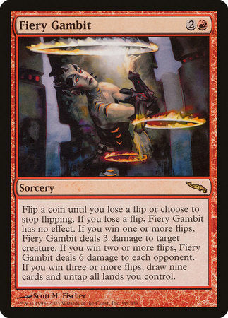 Fiery Gambit [Mirrodin] | The Time Vault CA