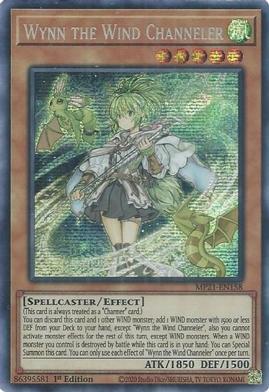 Wynn the Wind Channeler [MP21-EN158] Prismatic Secret Rare | The Time Vault CA