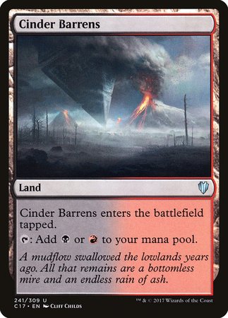 Cinder Barrens [Commander 2017] | The Time Vault CA