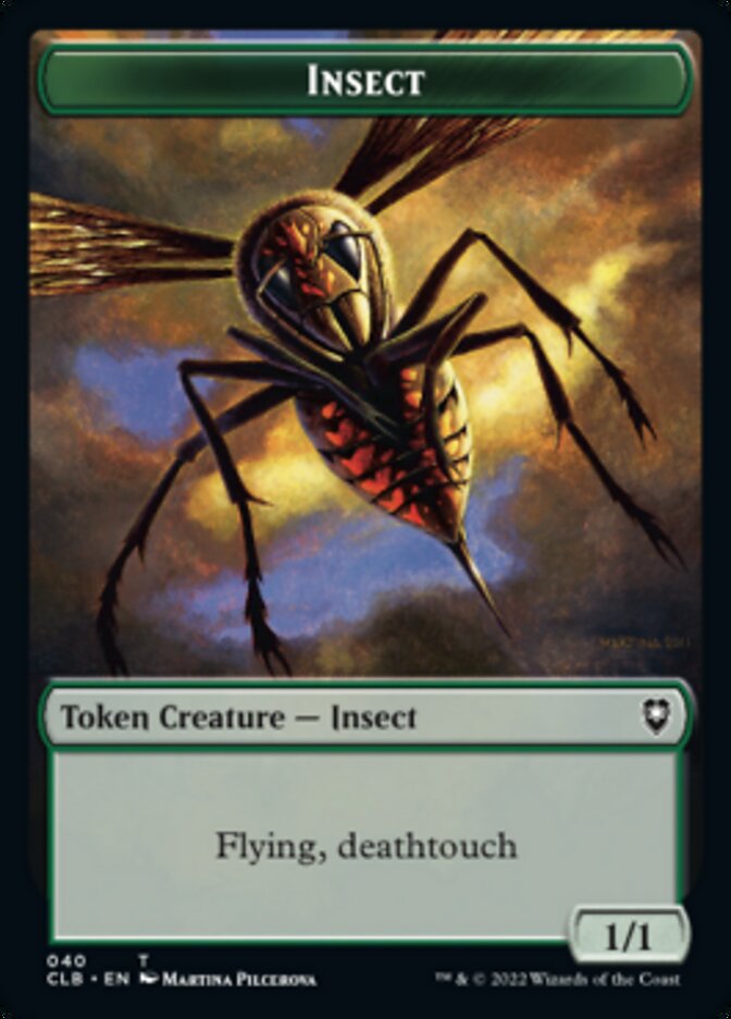 Spider // Insect Double-sided Token [Commander Legends: Battle for Baldur's Gate Tokens] | The Time Vault CA