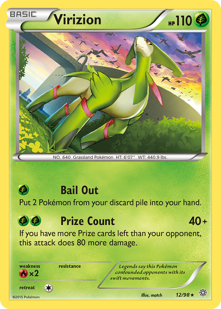 Virizion (12/98) [XY: Ancient Origins] | The Time Vault CA