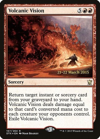 Volcanic Vision [Dragons of Tarkir Promos] | The Time Vault CA