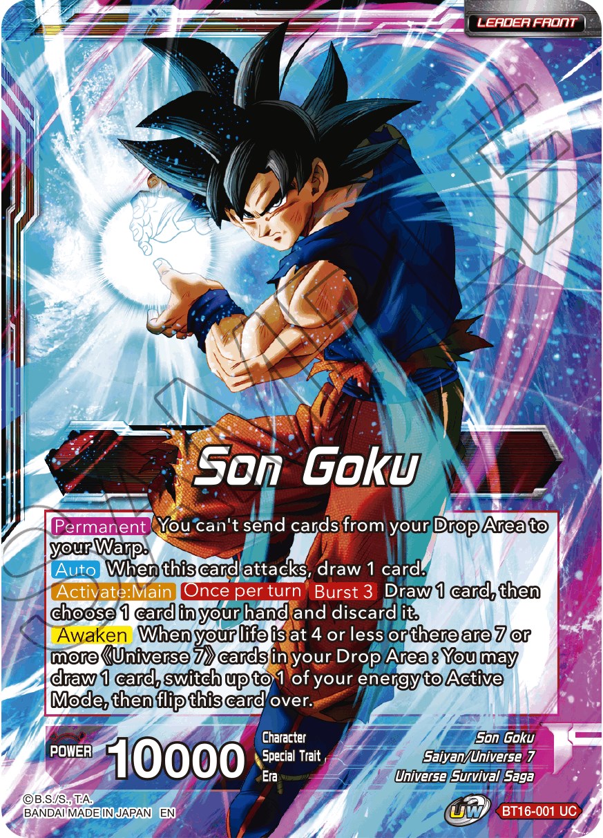 Son Goku // Son Goku, Supreme Warrior (BT16-001) [Realm of the Gods Prerelease Promos] | The Time Vault CA