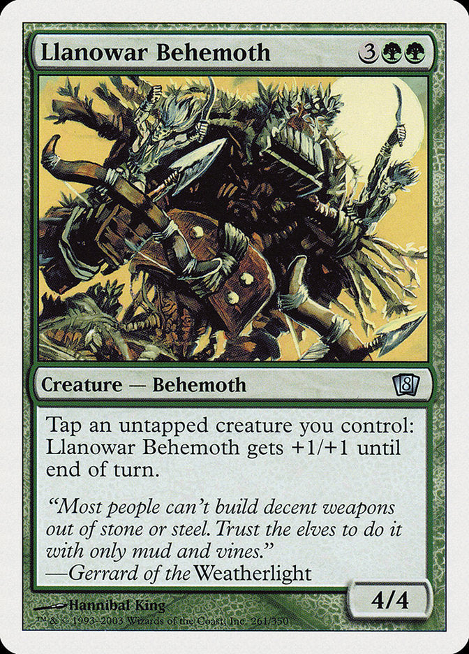 Llanowar Behemoth [Eighth Edition] | The Time Vault CA