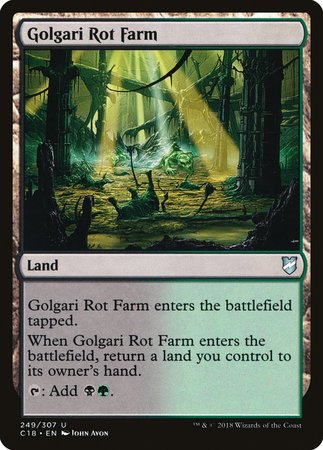 Golgari Rot Farm [Commander 2018] | The Time Vault CA