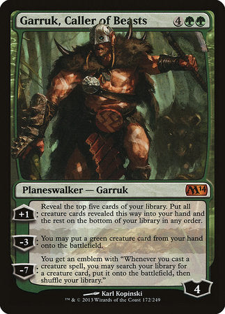 Garruk, Caller of Beasts [Magic 2014] | The Time Vault CA