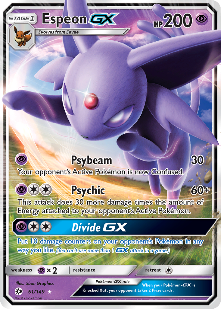 Espeon GX (61/149) [Sun & Moon: Base Set] | The Time Vault CA