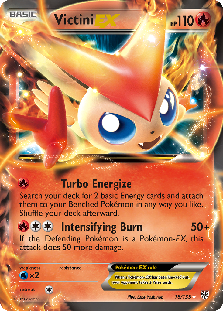 Victini EX (18/135) [Black & White: Plasma Storm] | The Time Vault CA