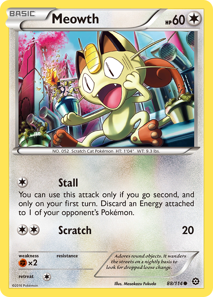 Meowth (88/114) [XY: Steam Siege] | The Time Vault CA