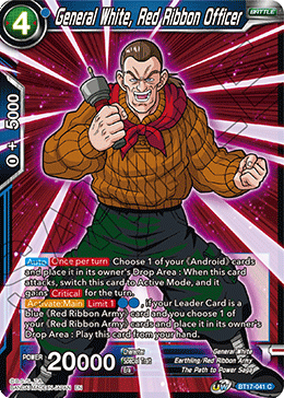 General White, Red Ribbon Officer (BT17-041) [Ultimate Squad] | The Time Vault CA
