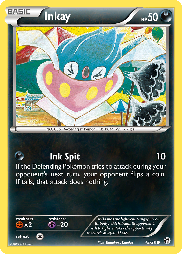 Inkay (45/98) [XY: Ancient Origins] | The Time Vault CA