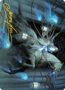 Patrician Geist Art Card (Gold-Stamped Signature) [Innistrad: Midnight Hunt Art Series] | The Time Vault CA