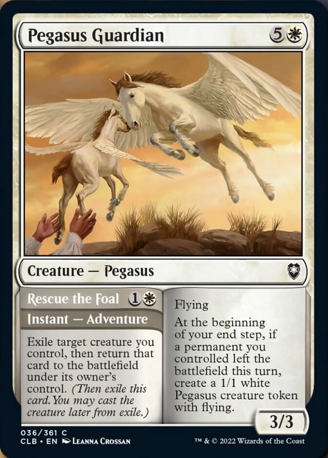 Pegasus Guardian // Rescue the Foal [Commander Legends: Battle for Baldur's Gate] | The Time Vault CA