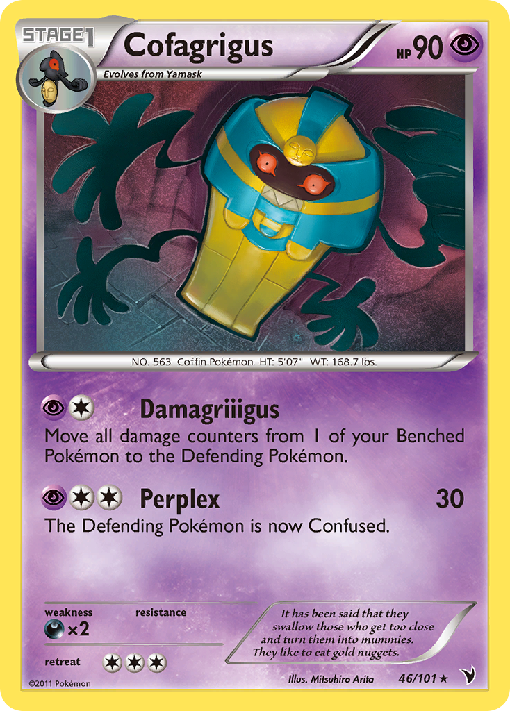 Cofagrigus (46/101) [Black & White: Noble Victories] | The Time Vault CA