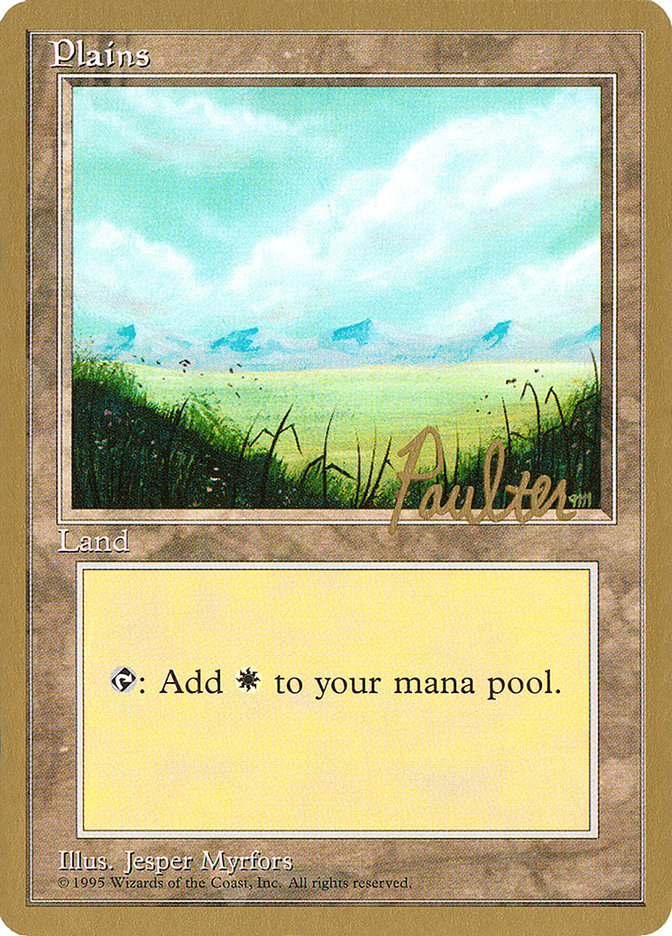 Plains (pp366) (Preston Poulter) [Pro Tour Collector Set] | The Time Vault CA