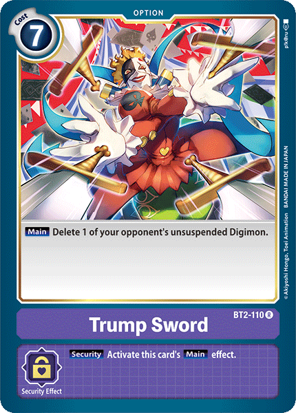 Trump Sword [BT2-110] [Release Special Booster Ver.1.0] | The Time Vault CA