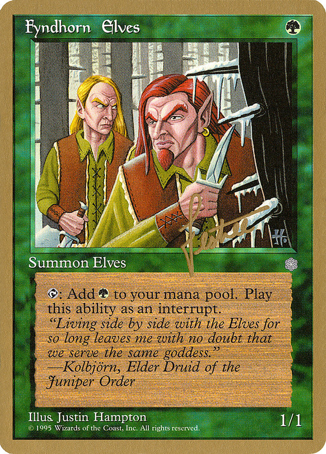 Fyndhorn Elves (Bertrand Lestree) [Pro Tour Collector Set] | The Time Vault CA