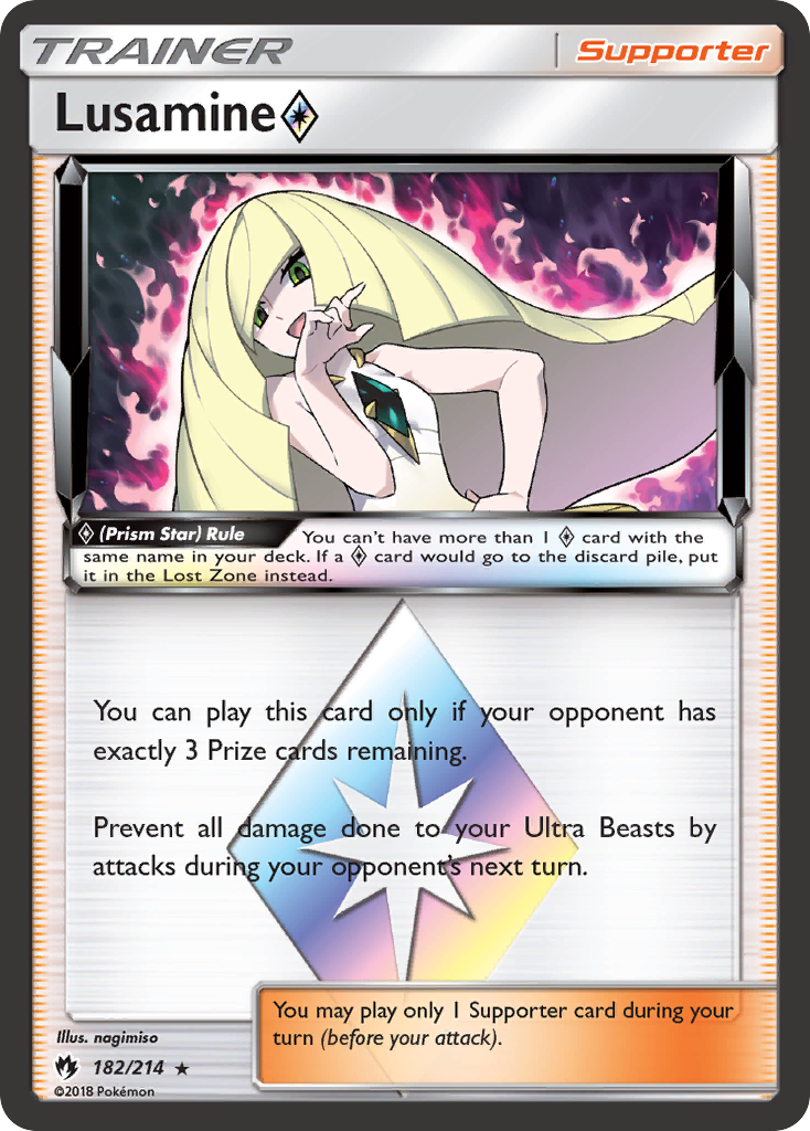 Lusamine (182/214) (Prism Star) [Sun & Moon: Lost Thunder] | The Time Vault CA