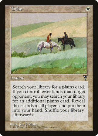 Tithe [Visions] | The Time Vault CA