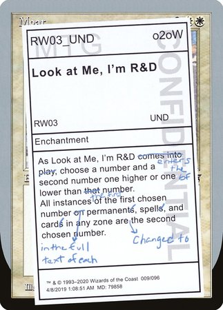 Look at Me, I'm R&D [Unsanctioned] | The Time Vault CA