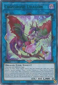 Crossrose Dragon (Green) [LDS2-EN114] Ultra Rare | The Time Vault CA