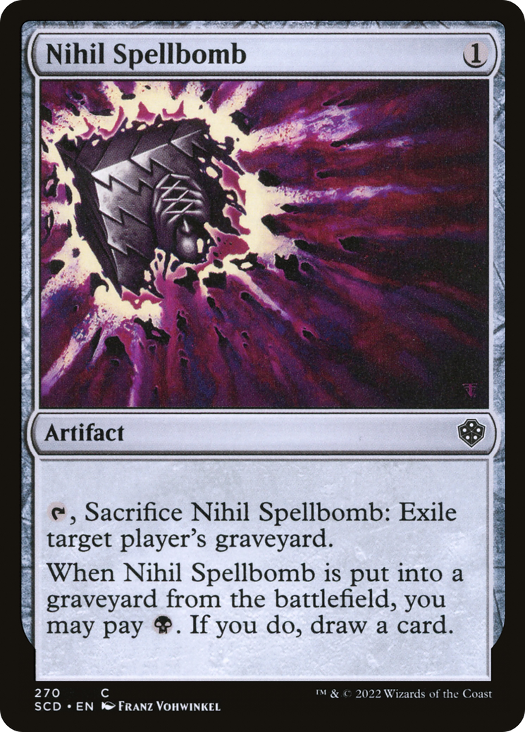 Nihil Spellbomb [Starter Commander Decks] | The Time Vault CA