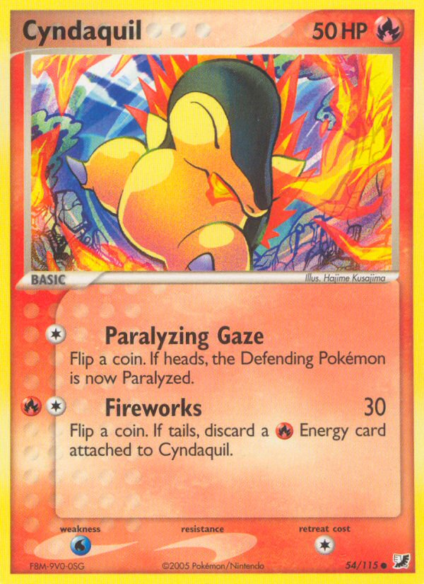 Cyndaquil (54/115) [EX: Unseen Forces] | The Time Vault CA