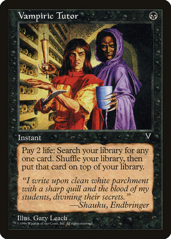 Vampiric Tutor [Visions] | The Time Vault CA