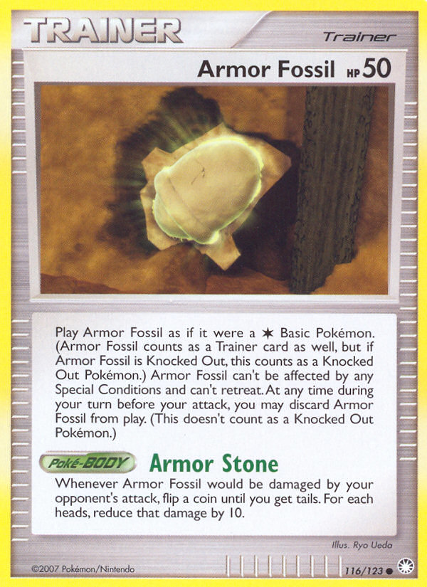 Armor Fossil (116/123) [Diamond & Pearl: Mysterious Treasures] | The Time Vault CA